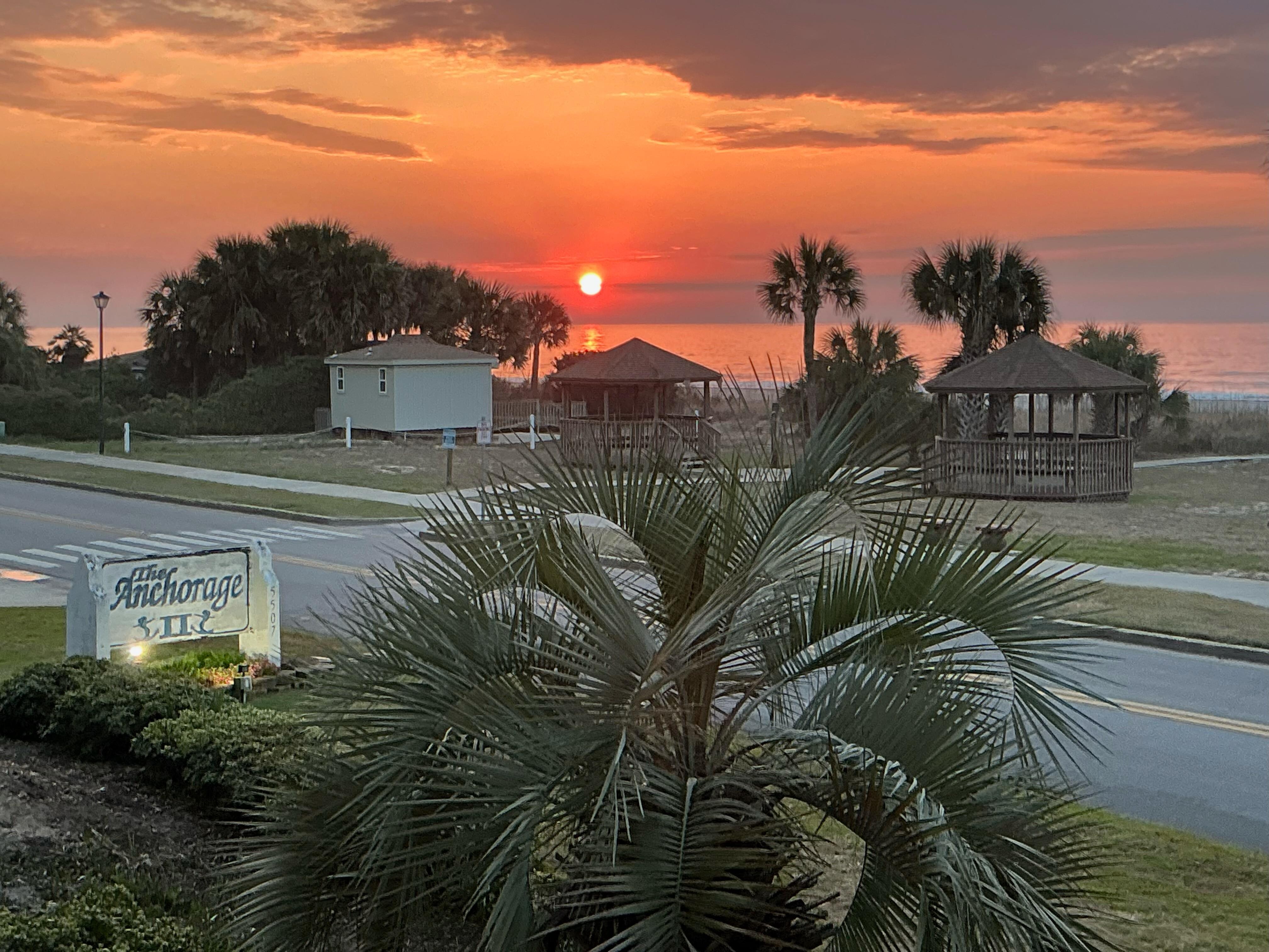 Sunrise from the front porch.