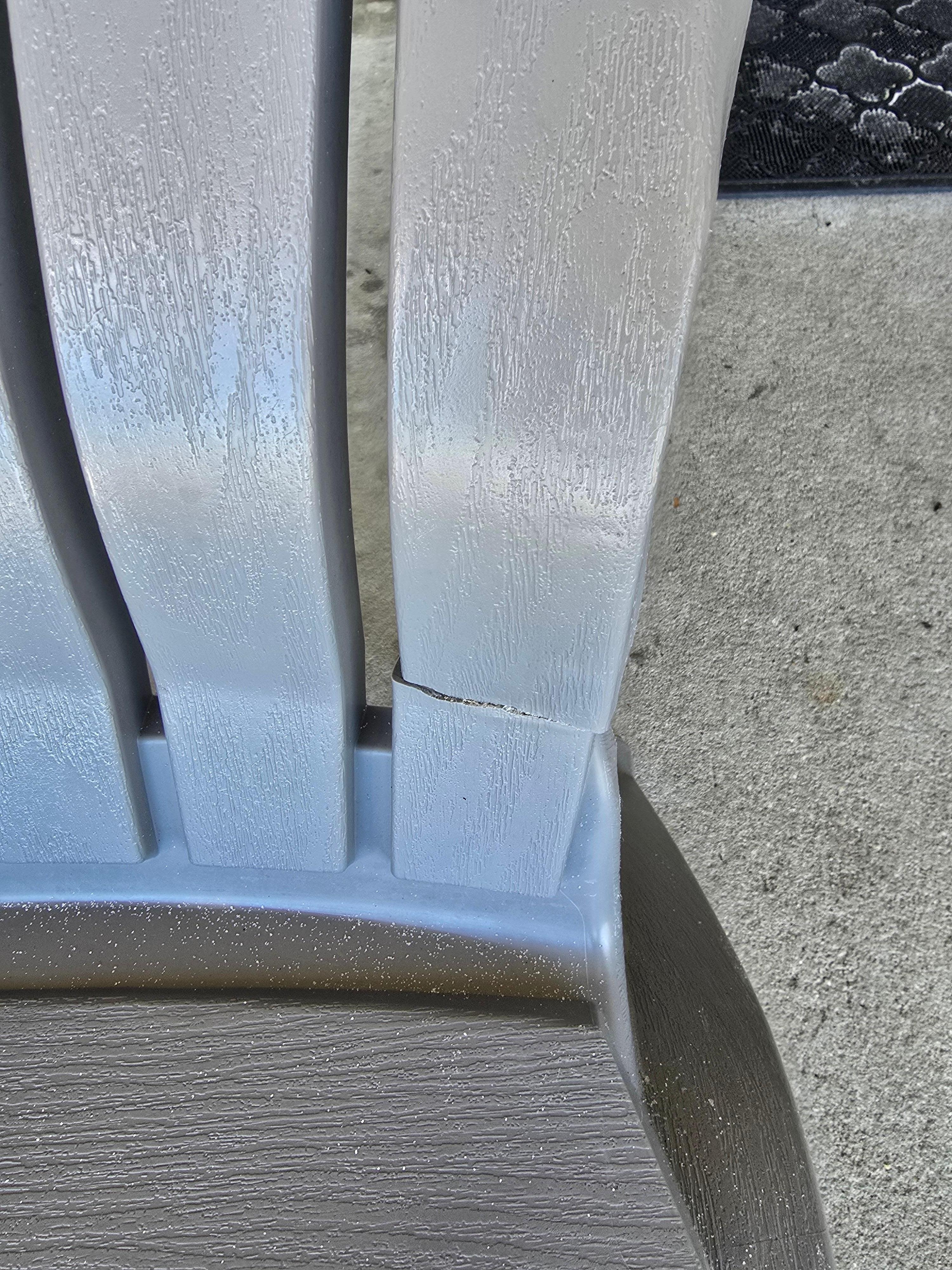 Cracked Adirondack Chair