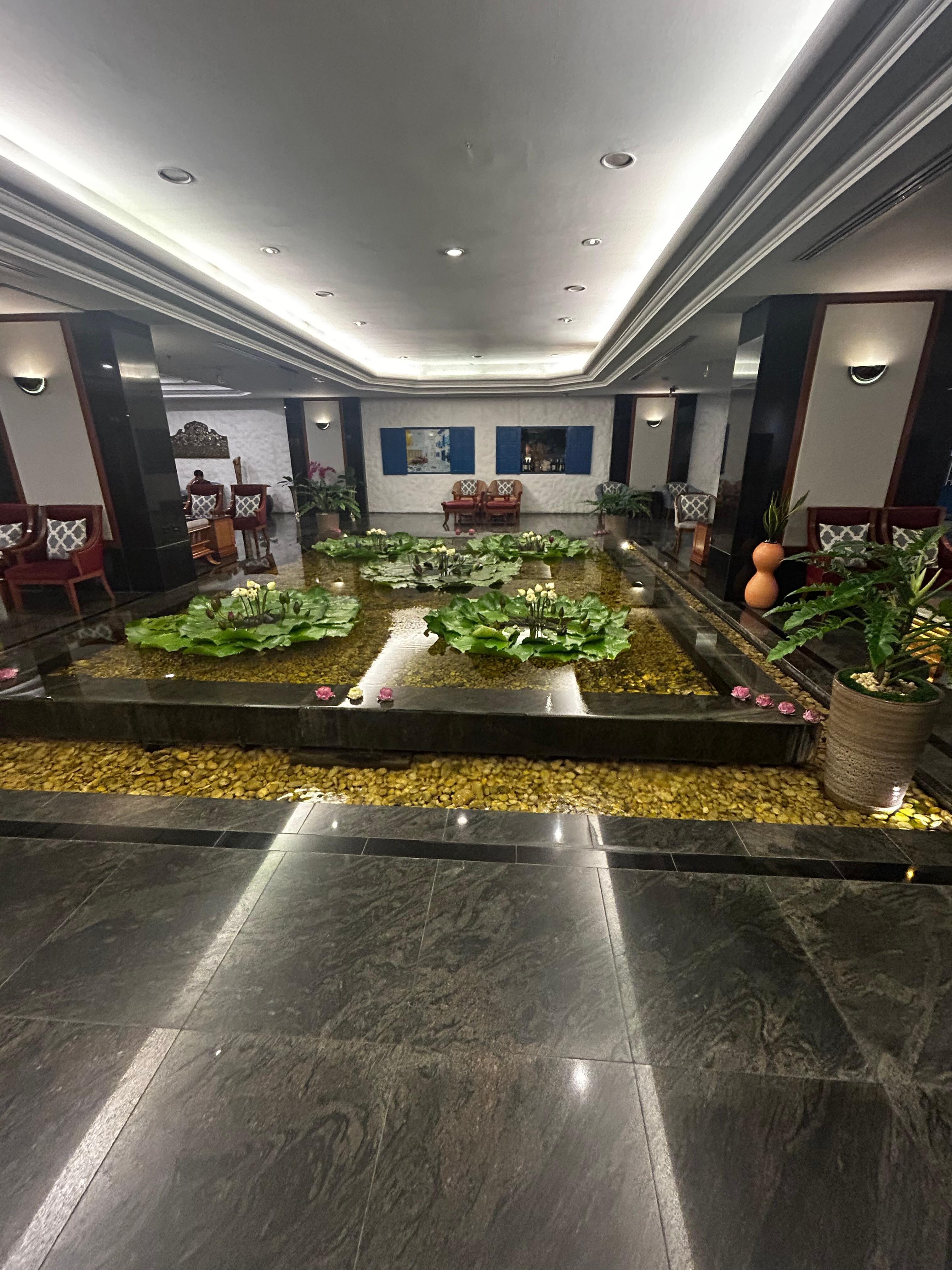 At reception