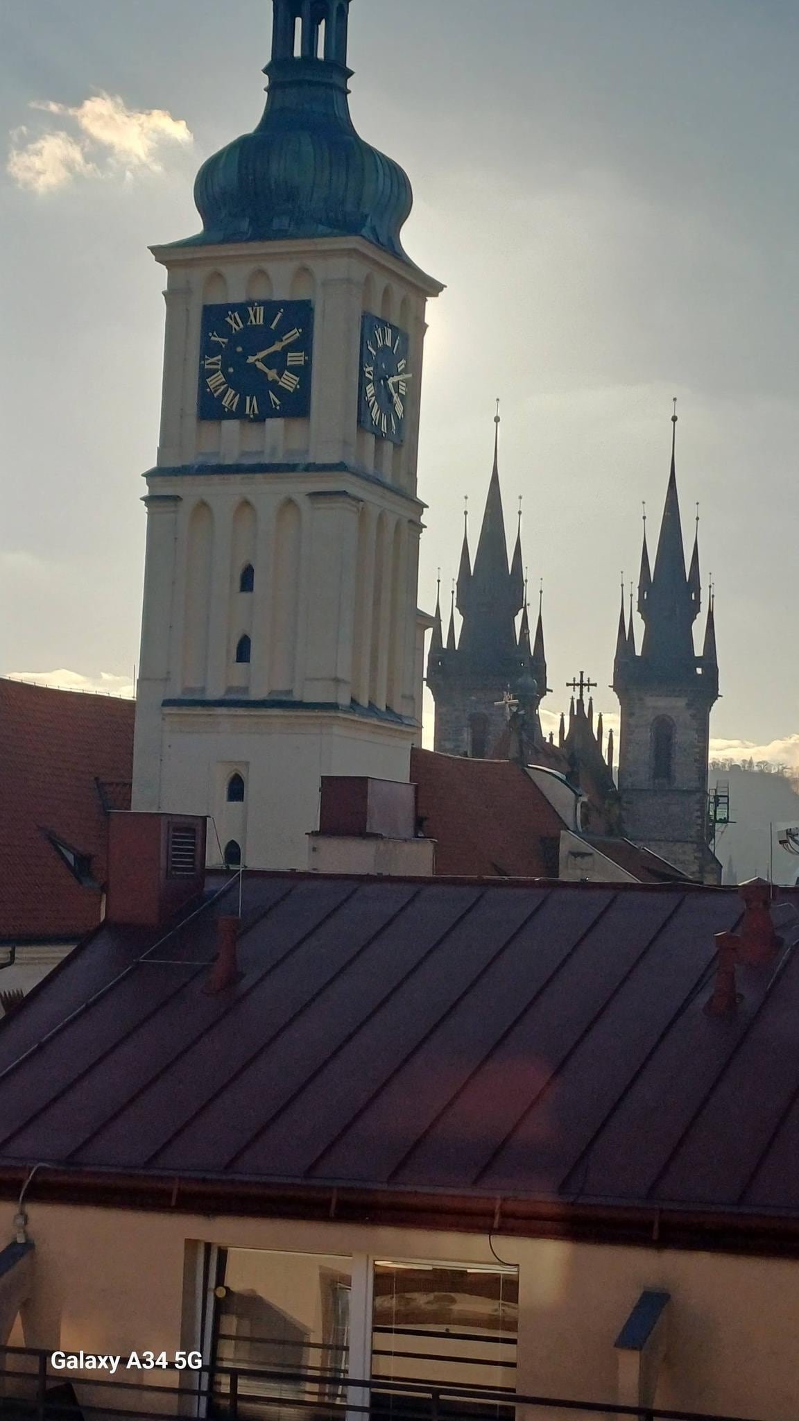 view towards old town from room