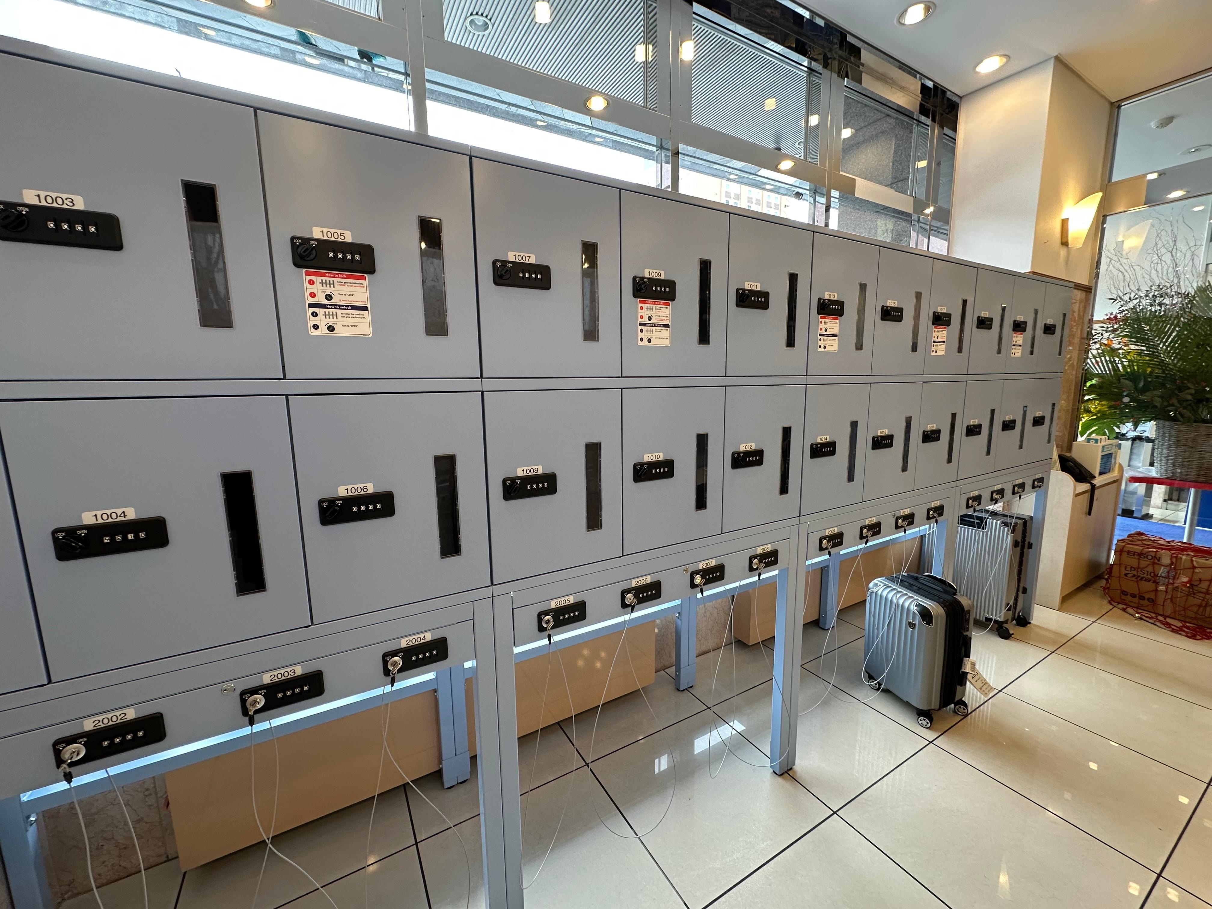 無料で利用できるロッカー