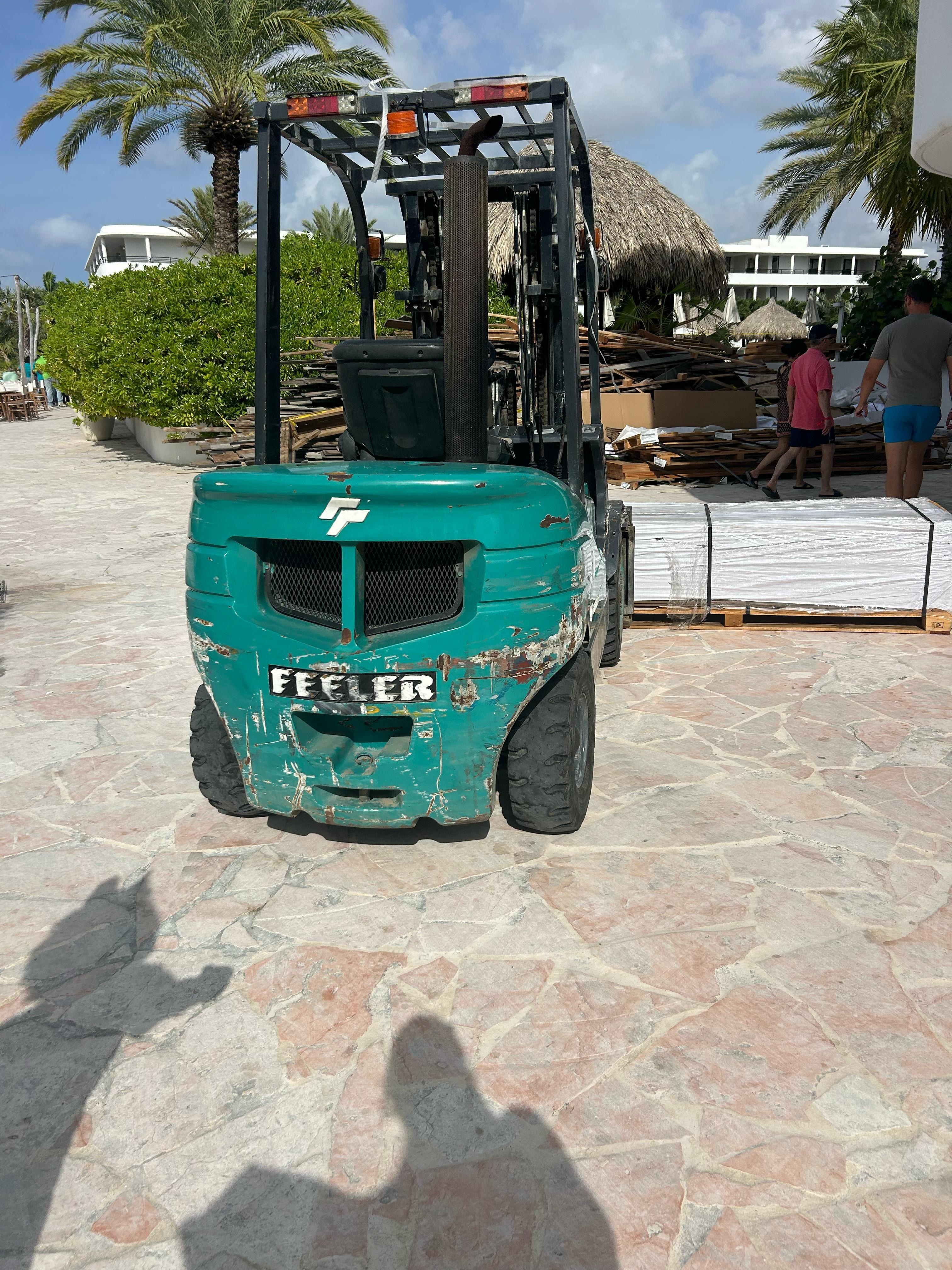 These are photos of the current condition by the lobby