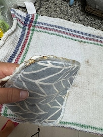 Alle Geschirrtücher waren dreckig