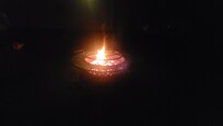 Fire in firepit