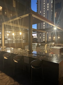 Backyard patio to use. So peaceful.