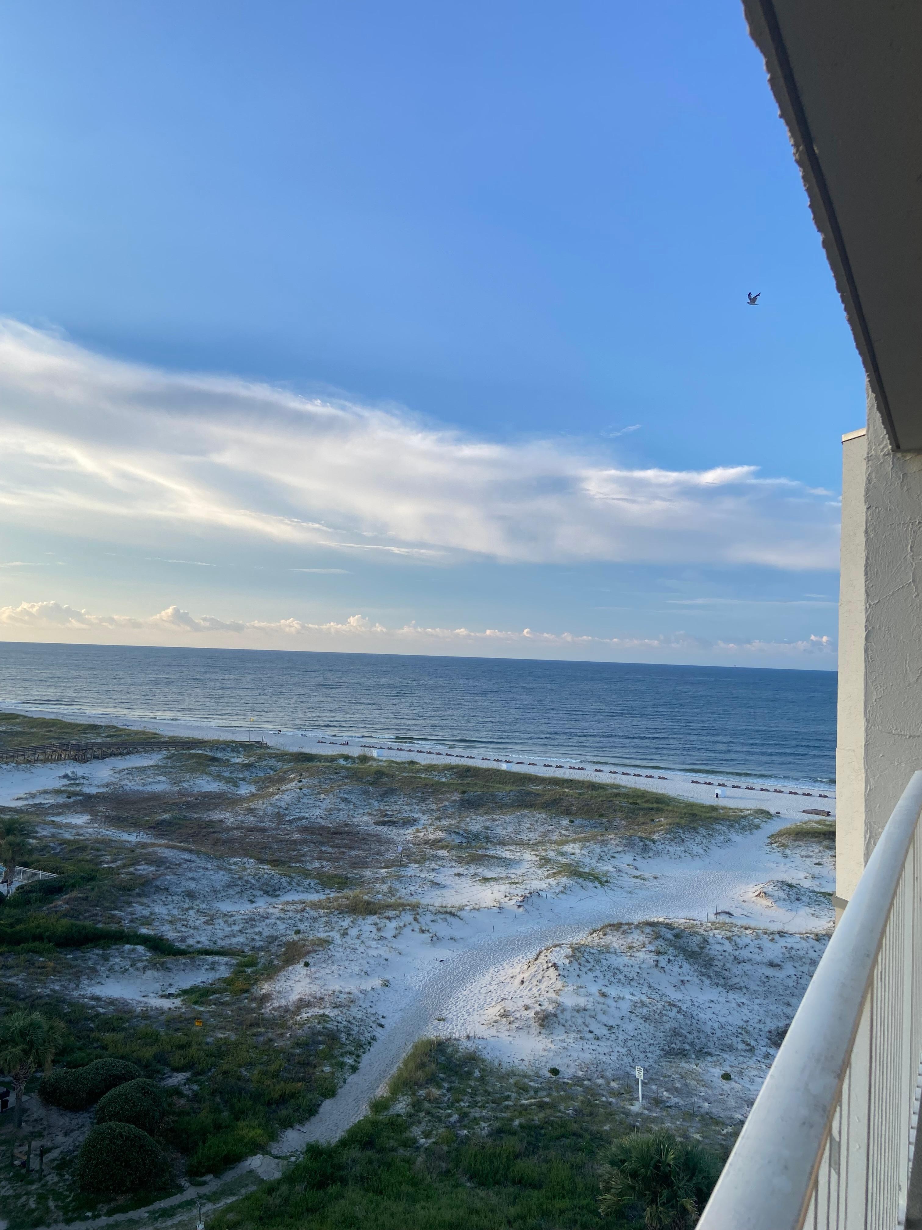 Ocean view from the balcony 