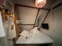 If in bed side by angle of roof had to crawl over your spouse to go to bathroom