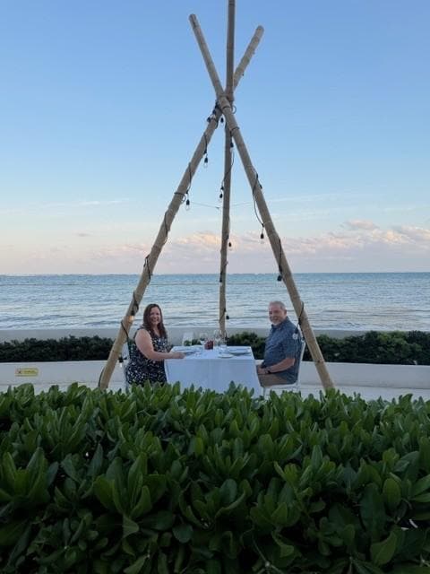 Our sunset dinner