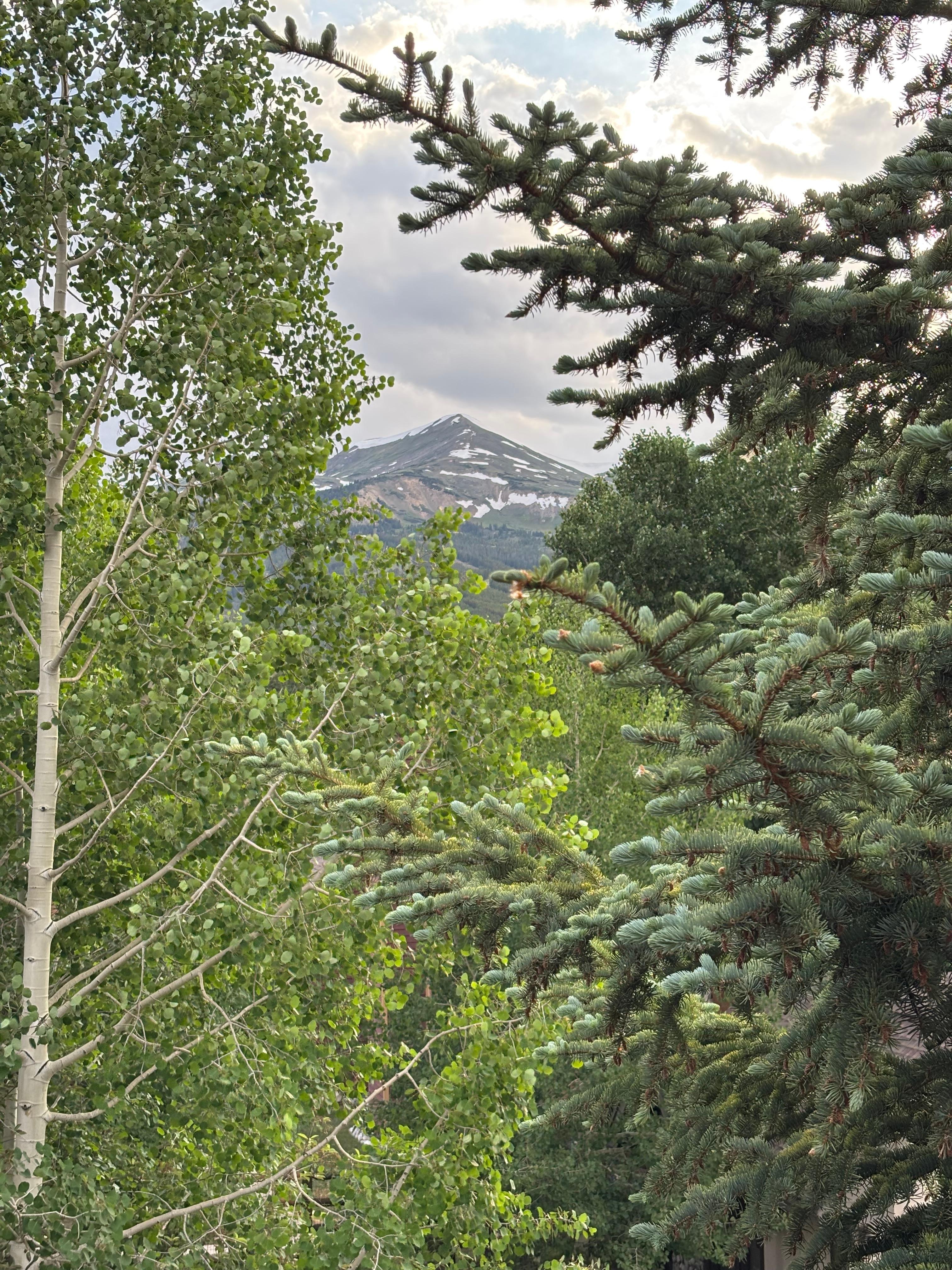 Western view from balcony