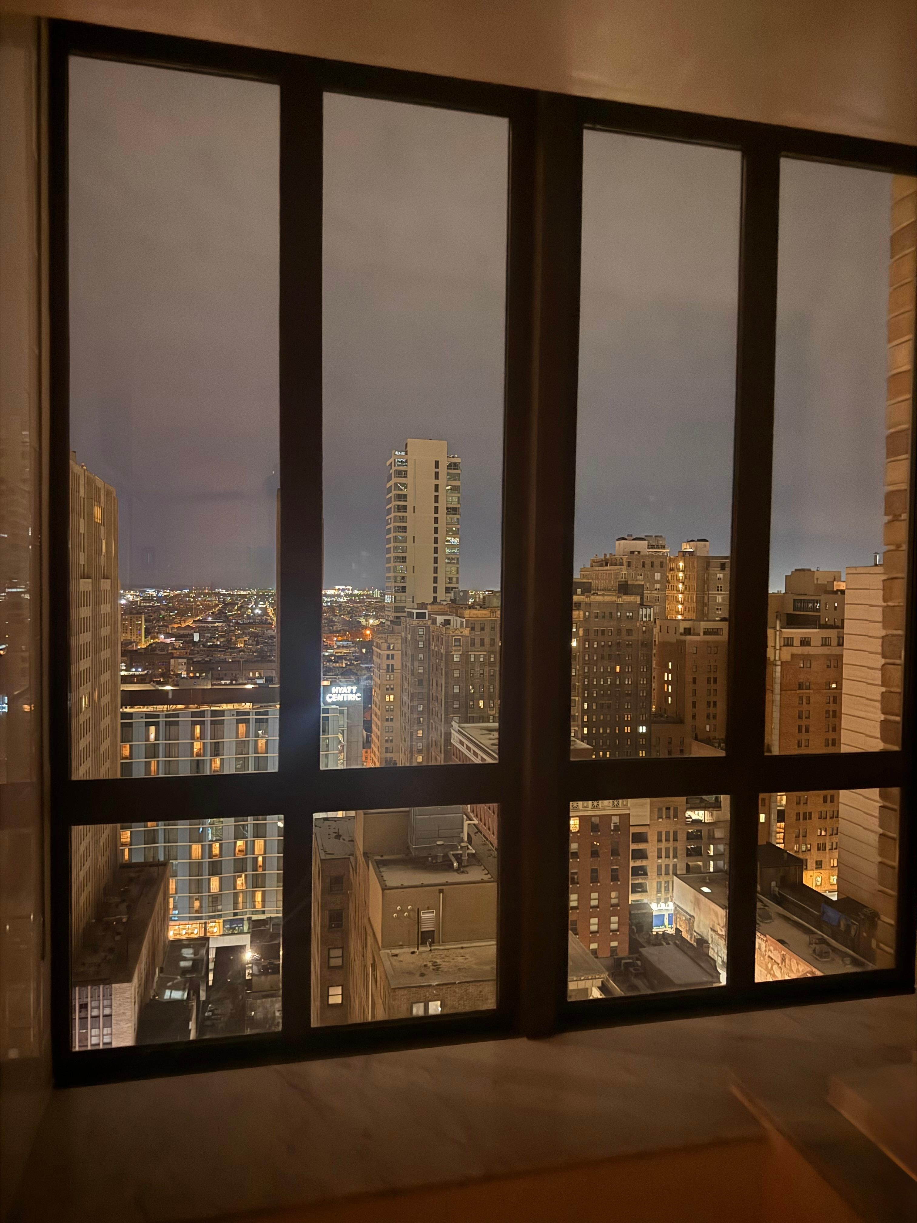 View from the shower & tub area