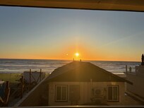 View from the front deck of sunset