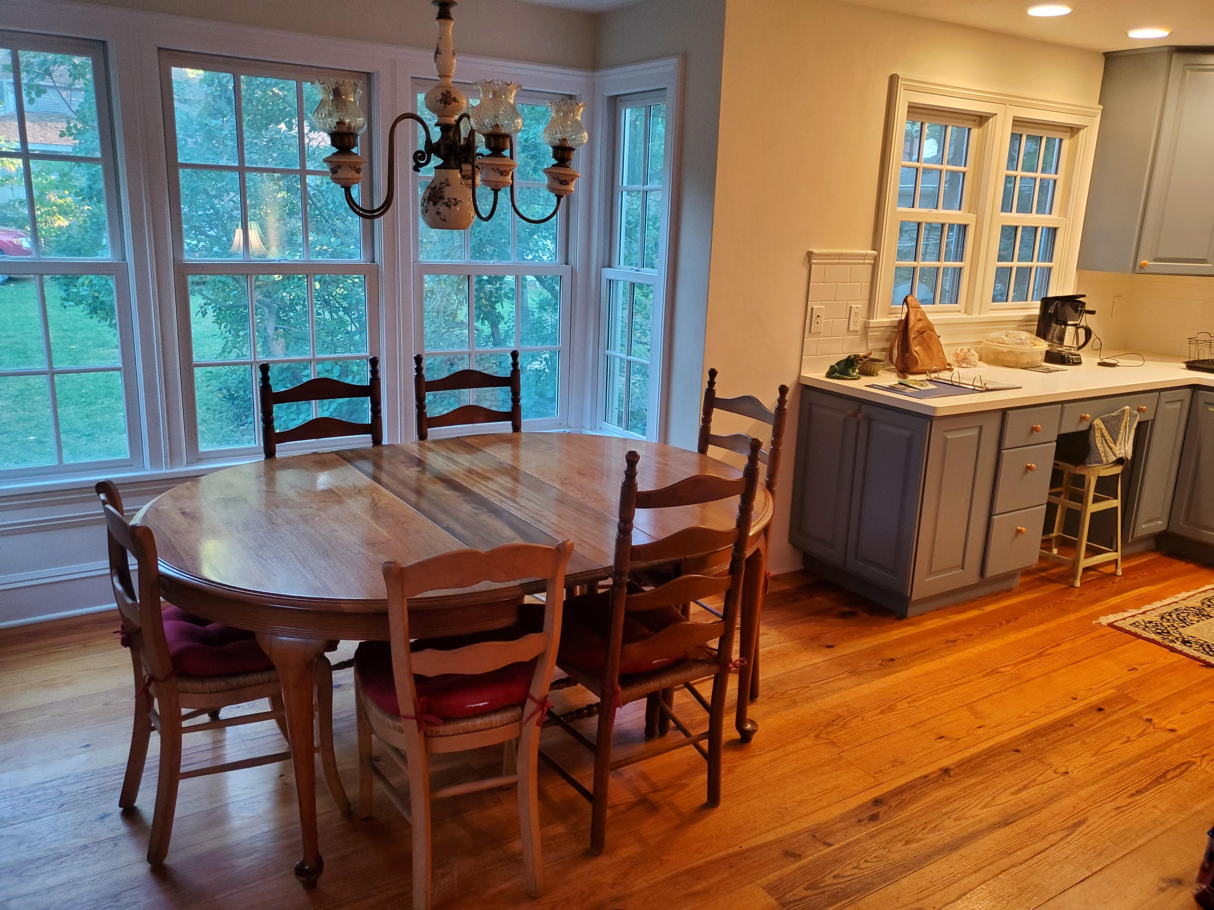 Spent lots of time at table talking and playing cards