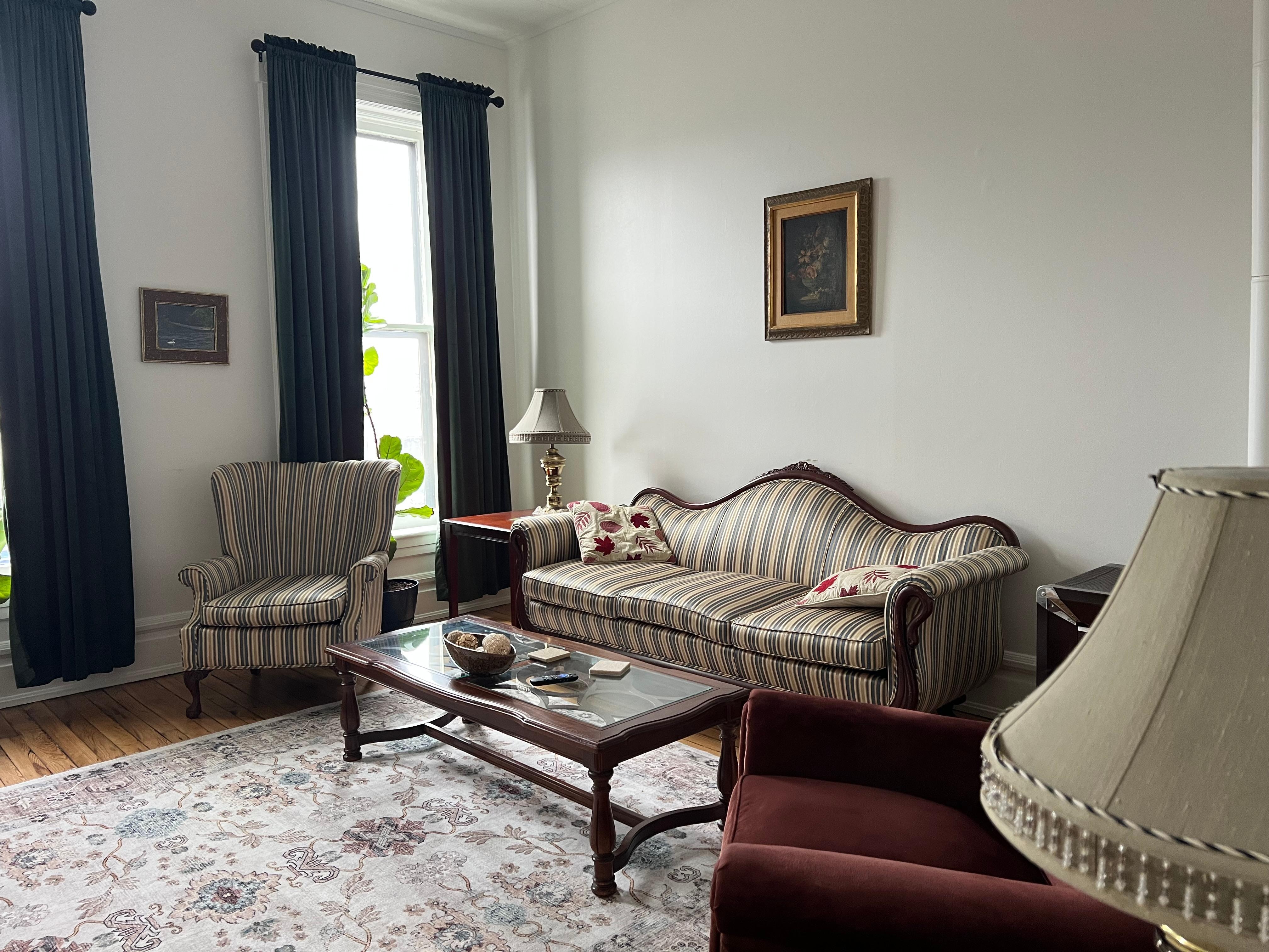 The comfy living room! 