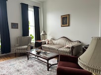 The comfy living room!