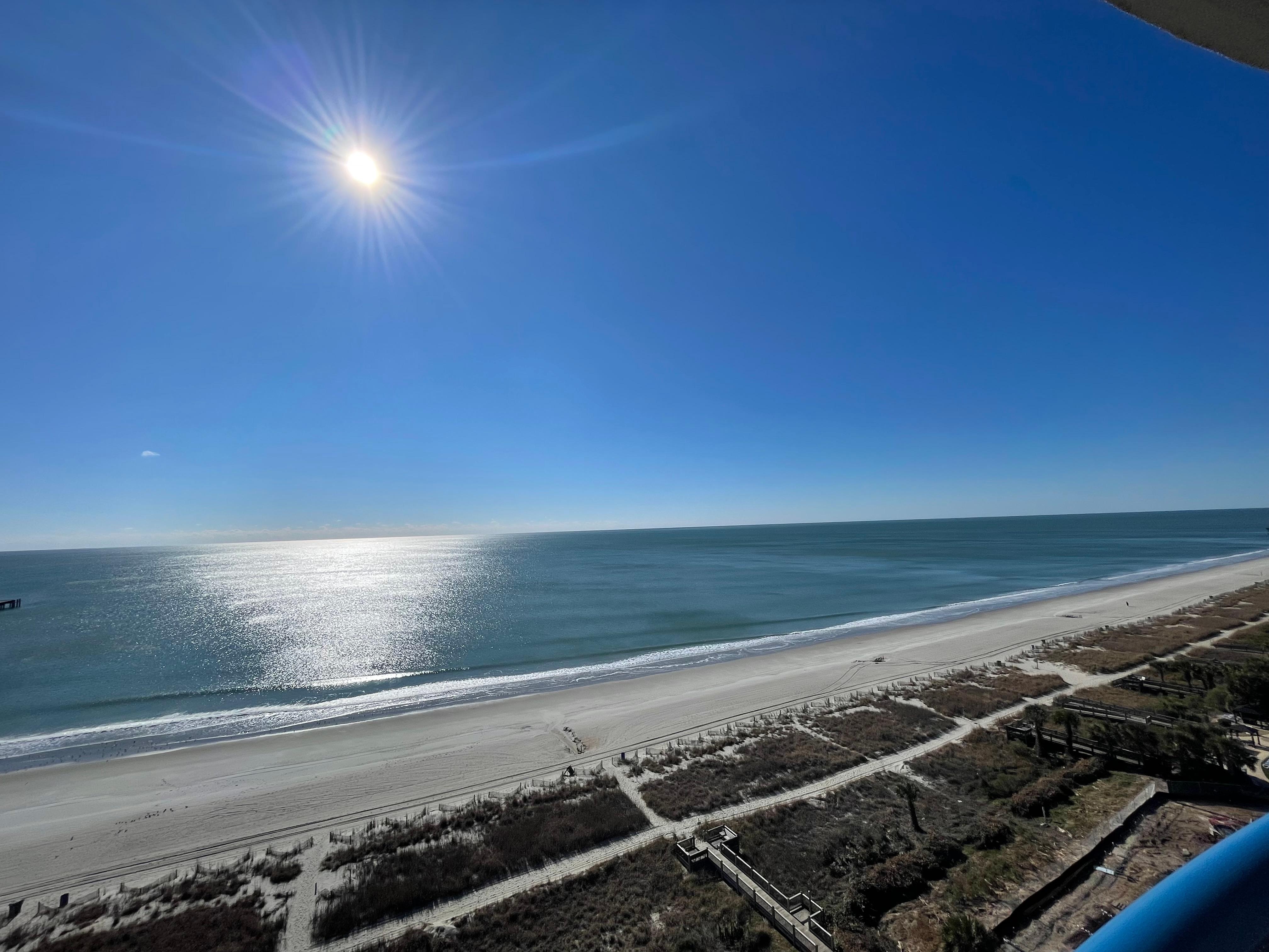 Ocean view from balcony