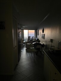 Sunrise from the coffee bar