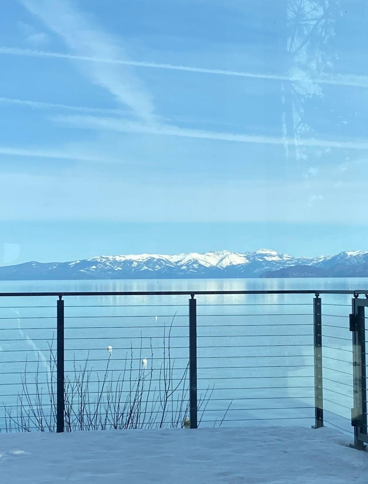 Unbelievable view (from inside) while having my coffee.