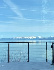 Unbelievable view (from inside) while having my coffee.