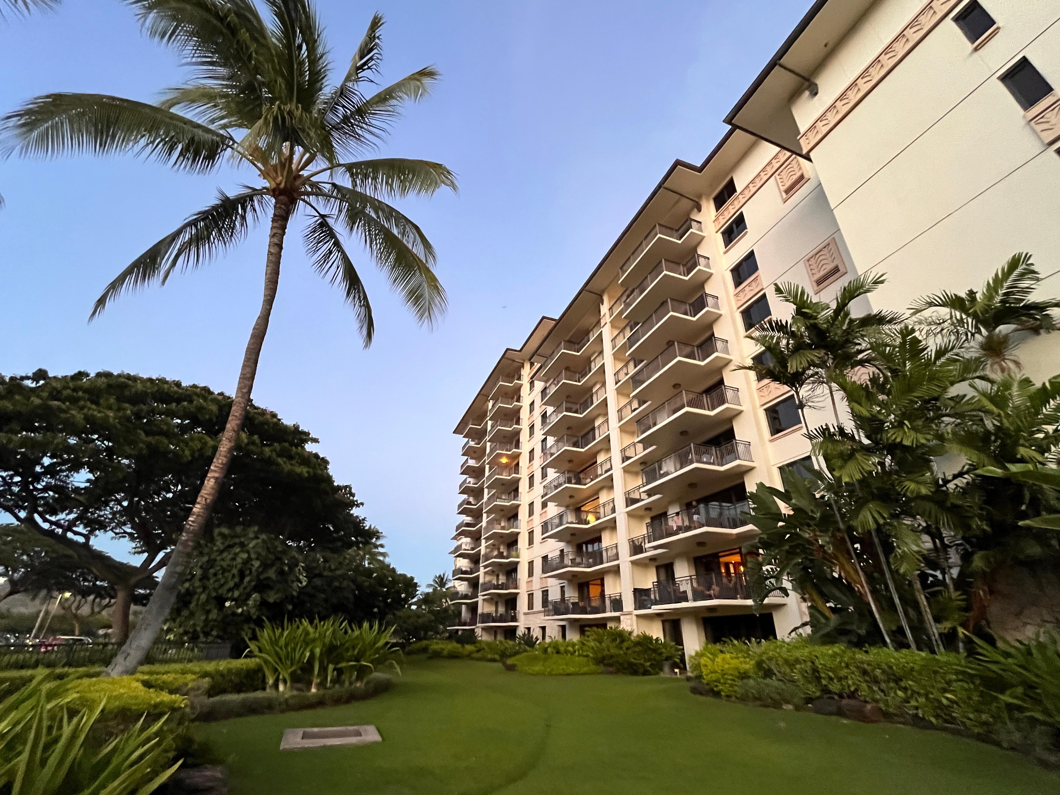 View of the unit from the gardens