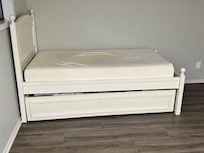 Twin bed and trundle