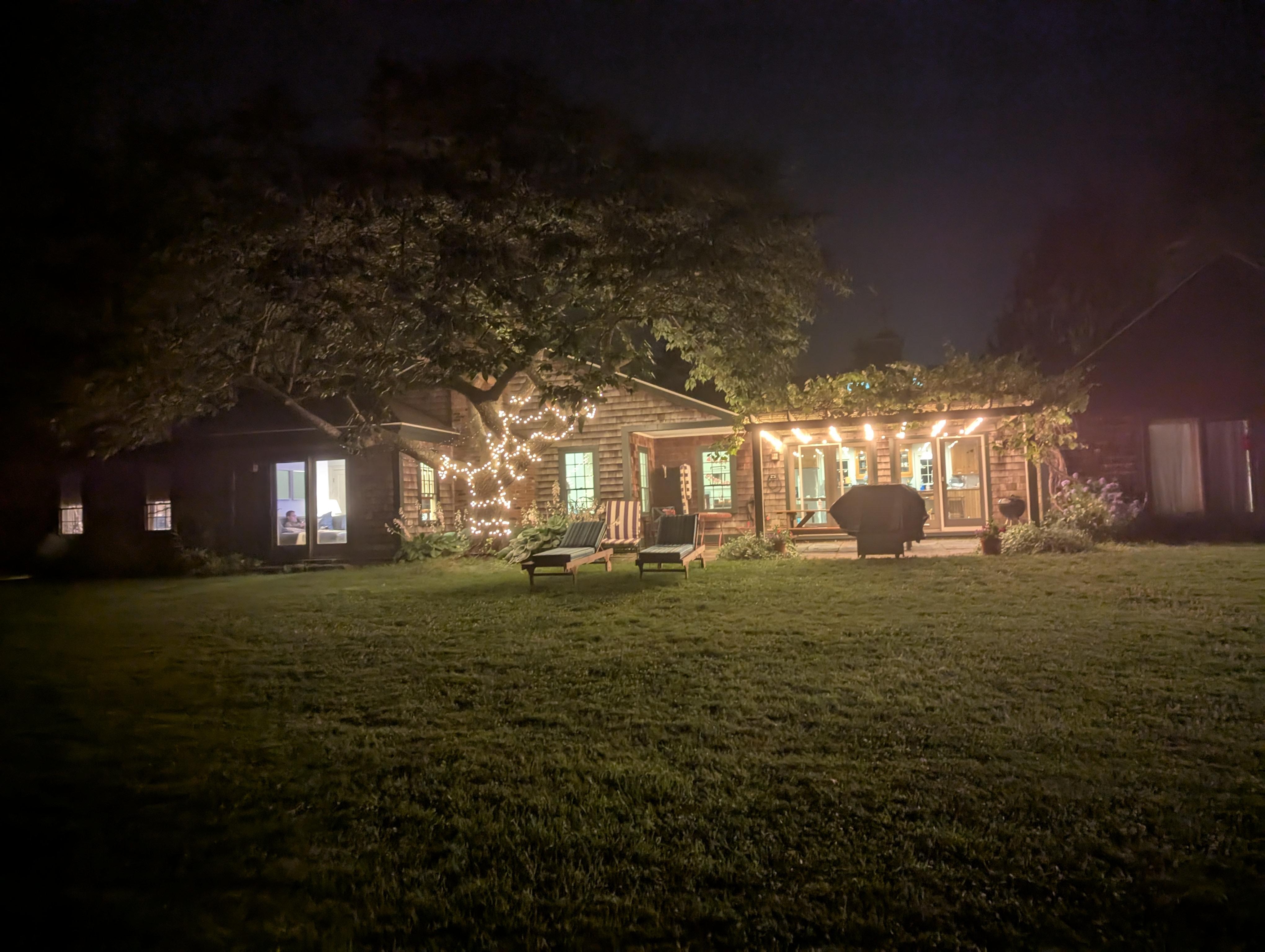 Back yard view of house