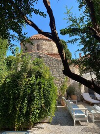 View of the church from the courtyard