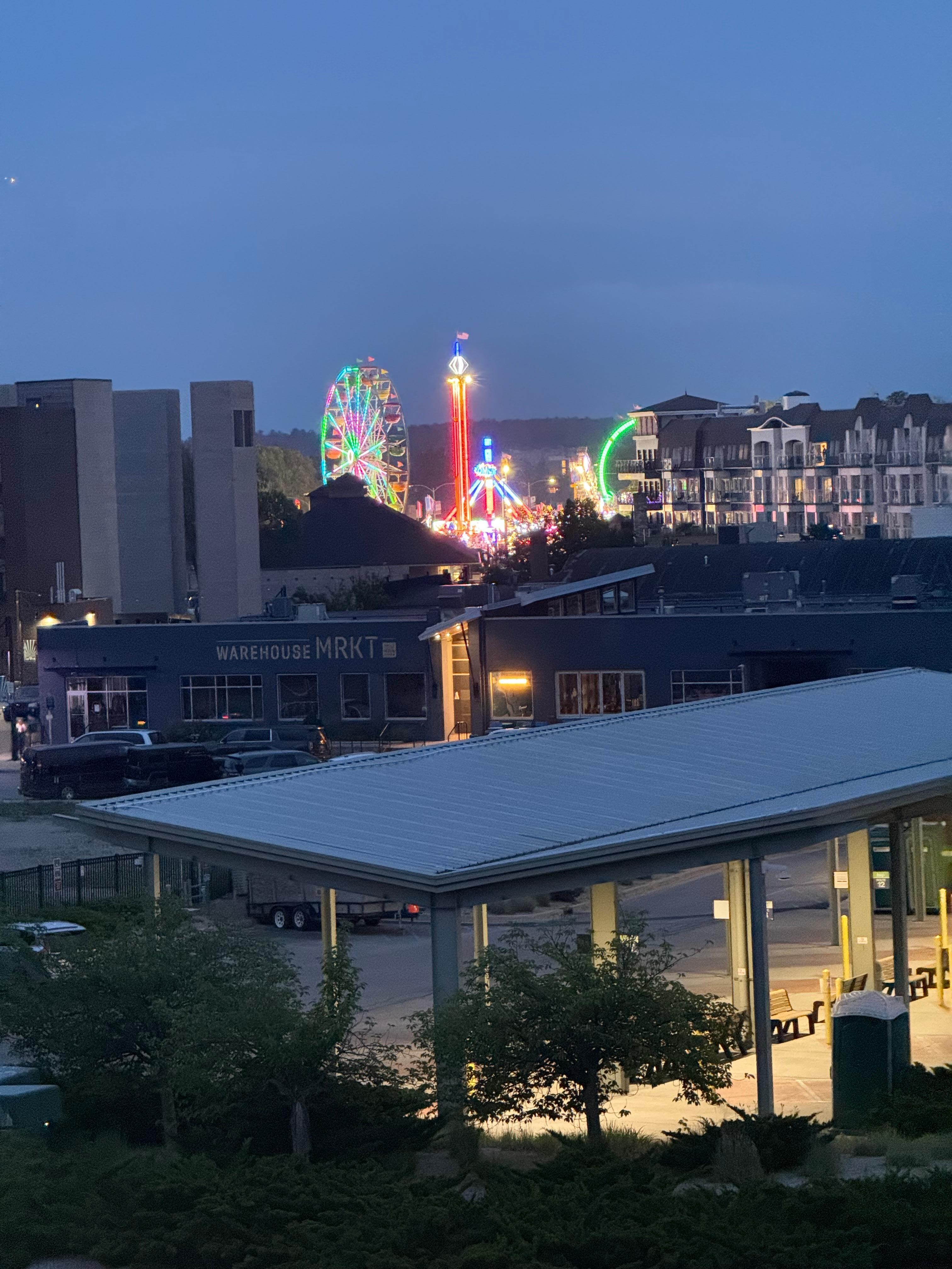 Rooftop patio views