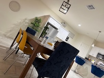 Clean kitchen with coffee for the morning.