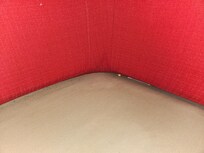 Moved chair cushion and found it had never been cleaned it seems.