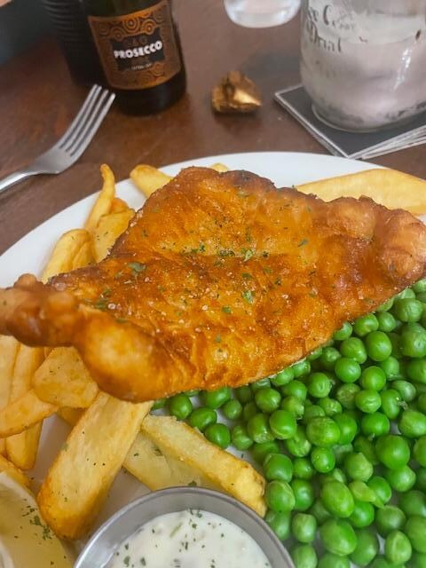Tasty supper at the Wellington
