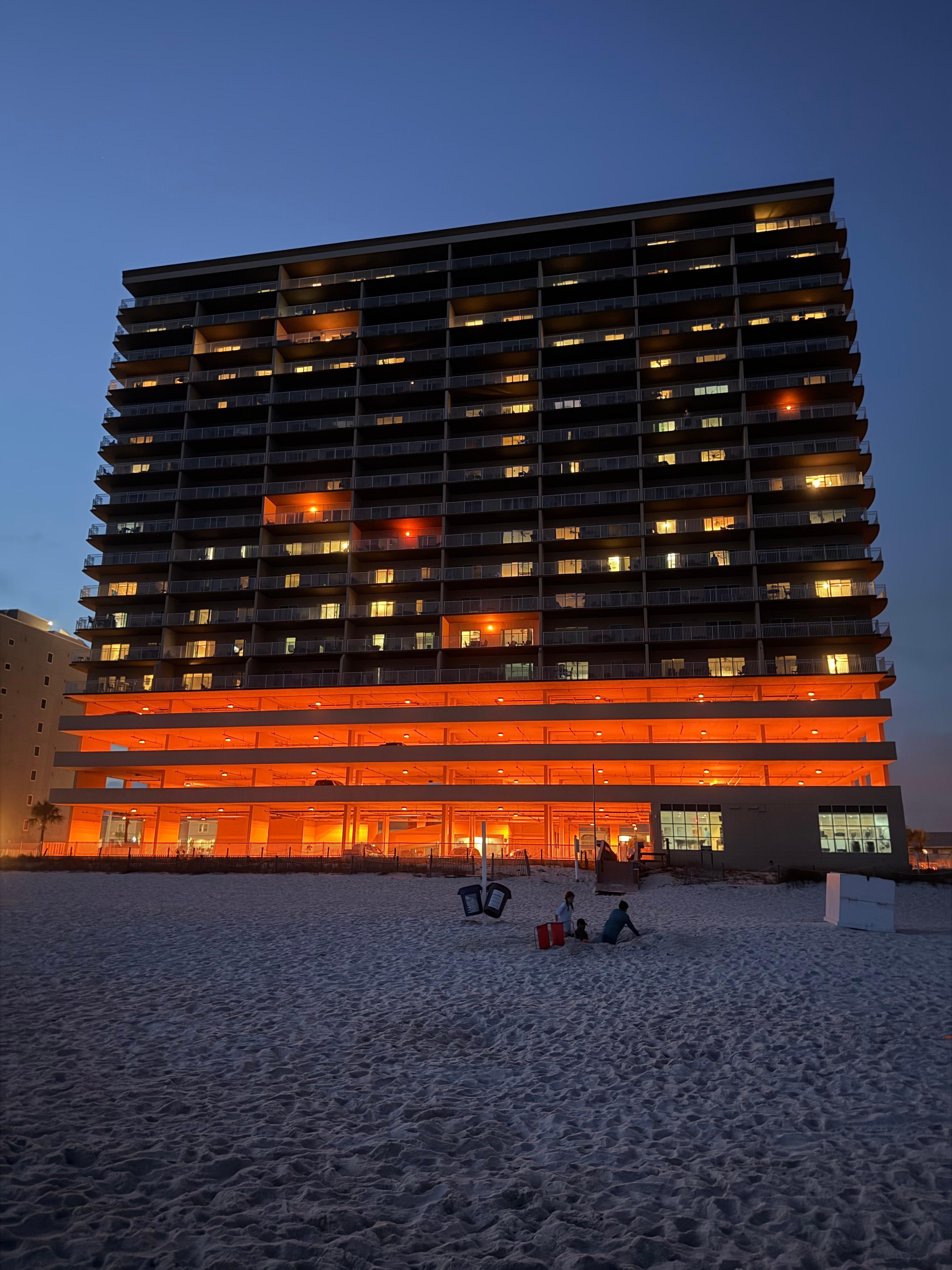 At night crab hunting 