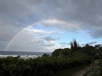 クリスマス次の朝、虹が出ました