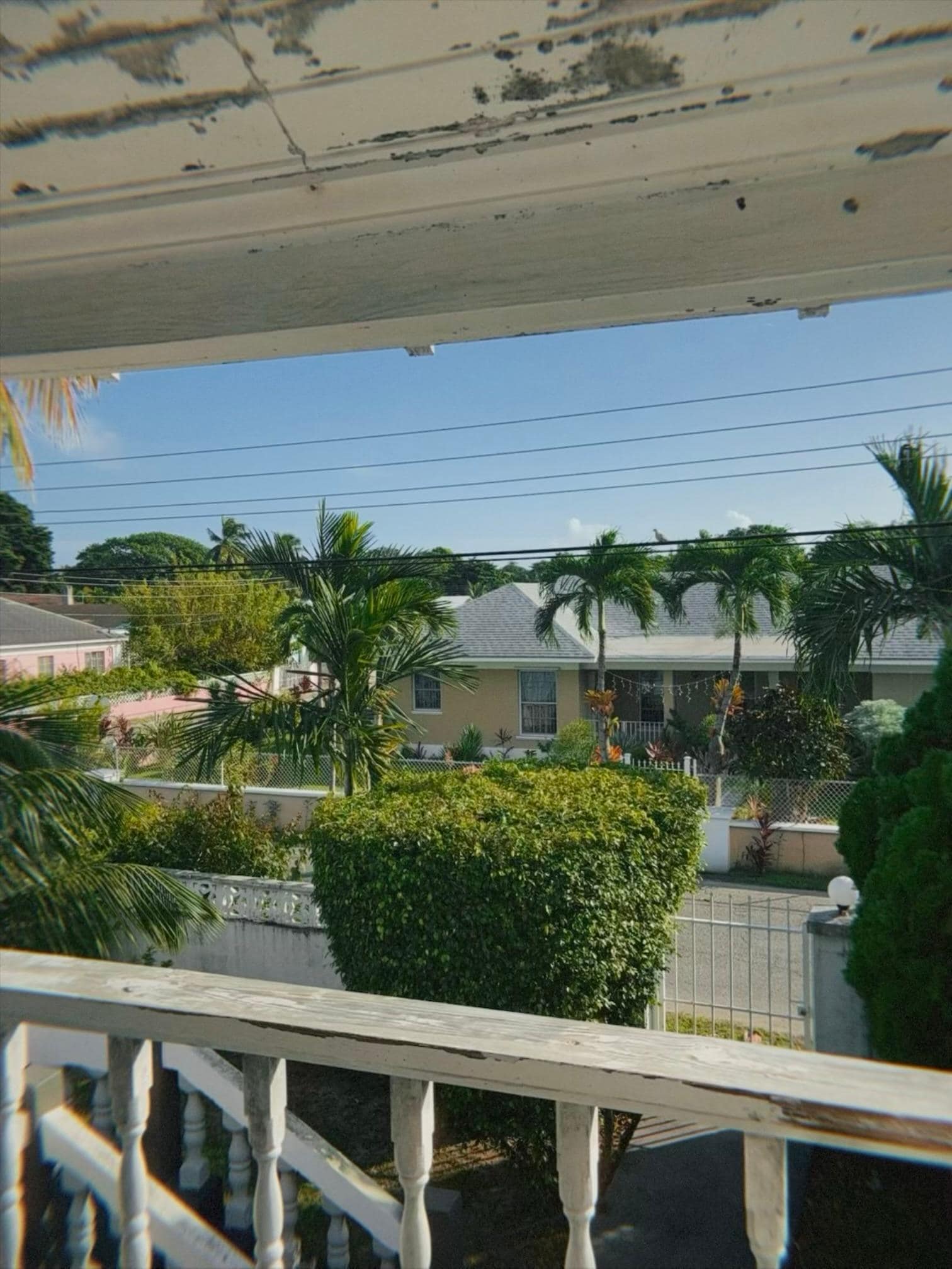 View of landscape from the balcony 