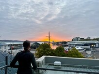 Sunrise on the balcony