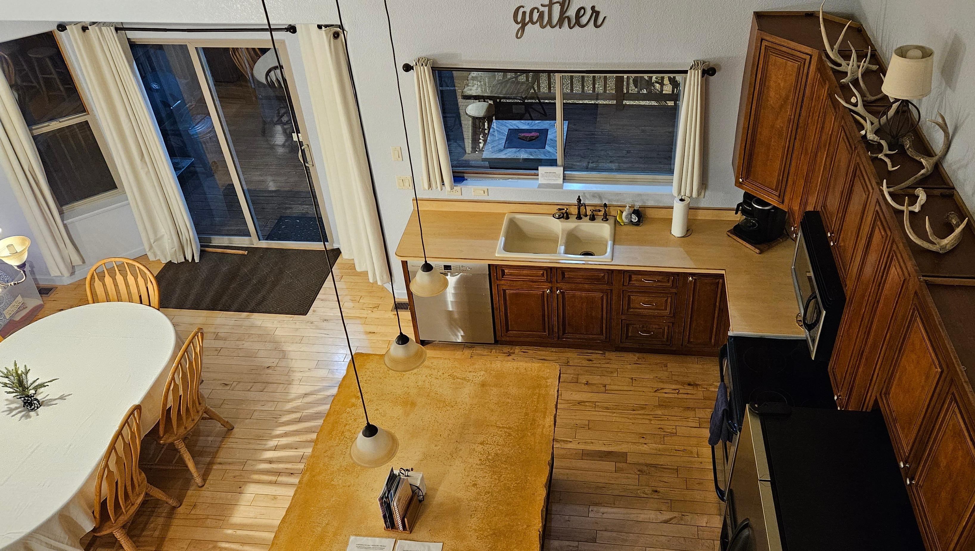 View from loft stairs