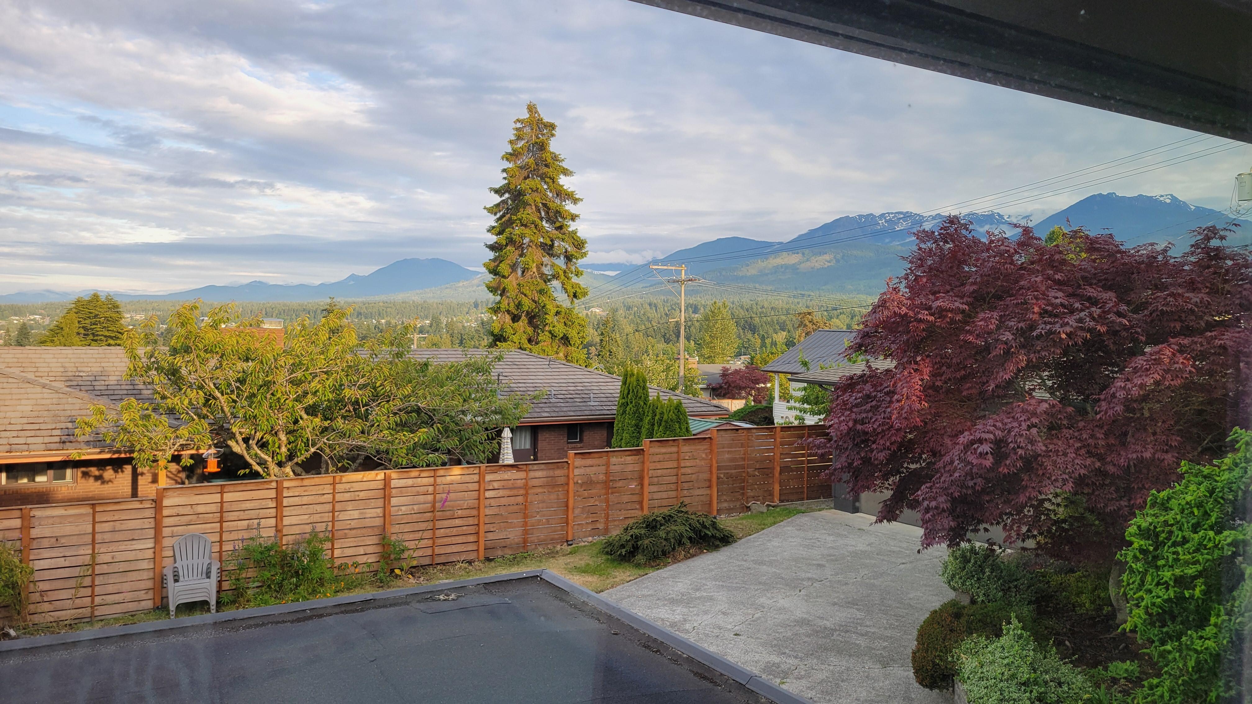 Great view of mountains on clear days (seen from dining room).