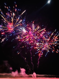 New Years Eve fireworks from the deck! Schooners did the fireworks