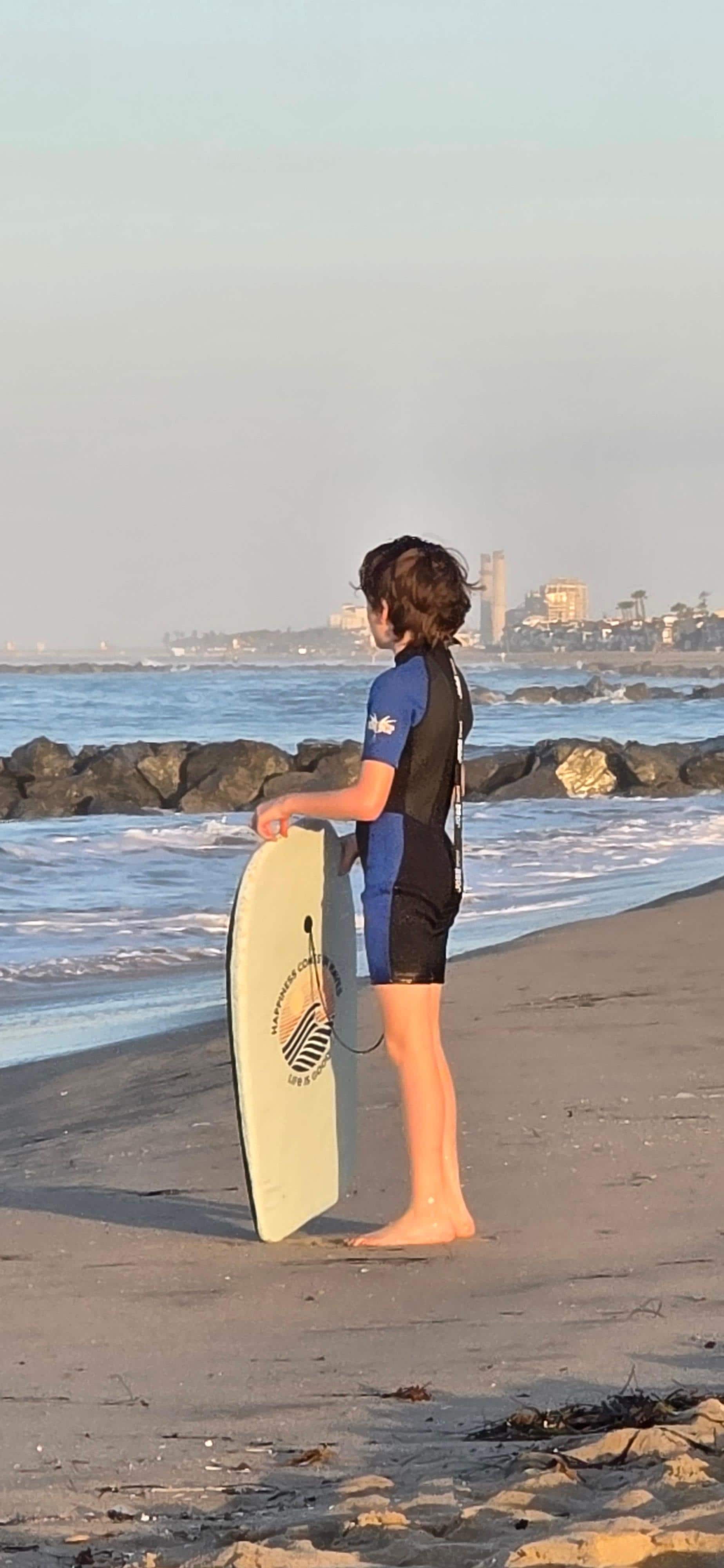 Boogie boards were great for my younger boys.