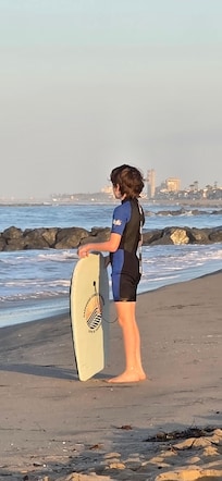 Boogie boards were great for my younger boys.