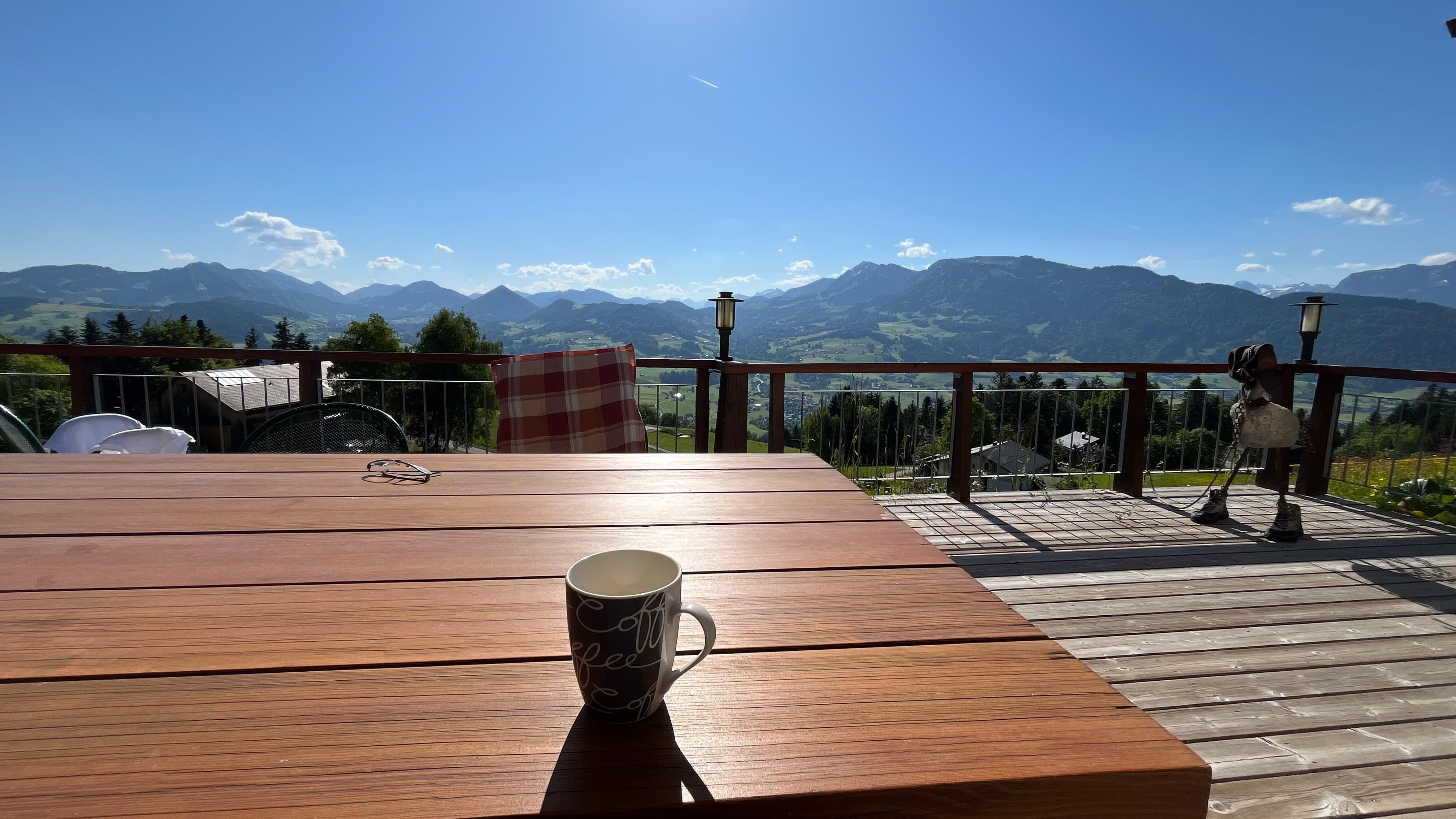 Sicht von der Terrasse