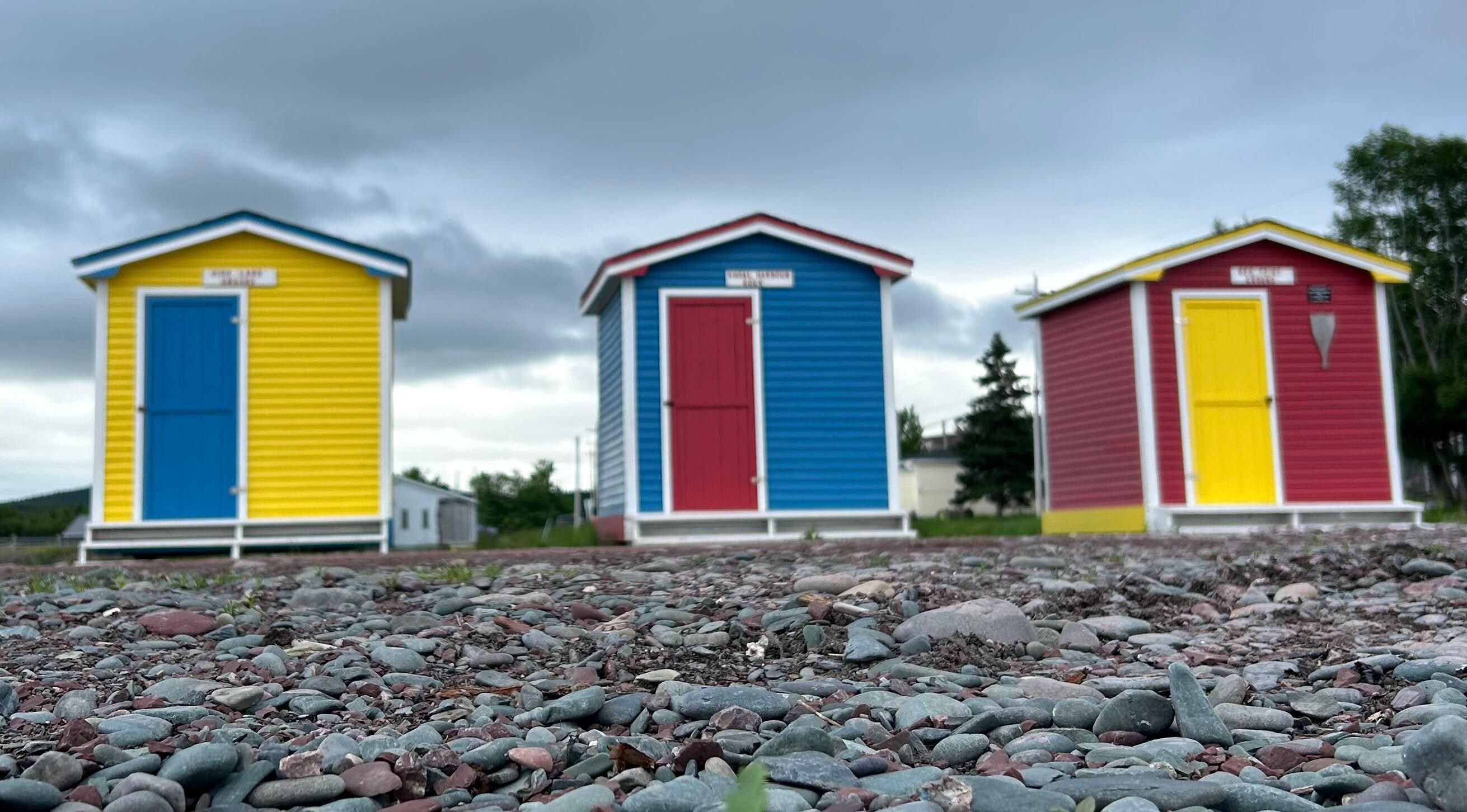 The sheds at Cavendish beach