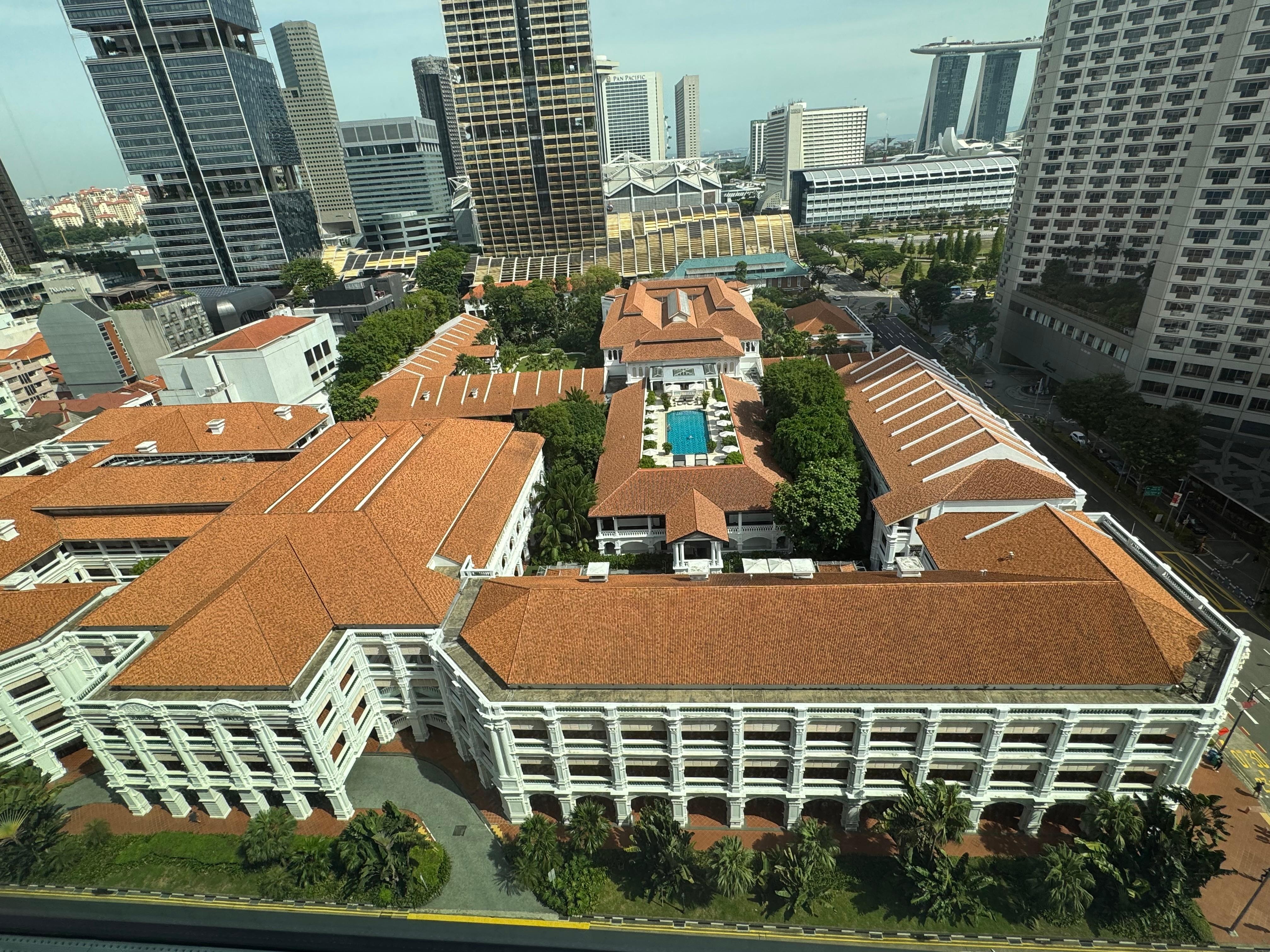 View of Raffles from room