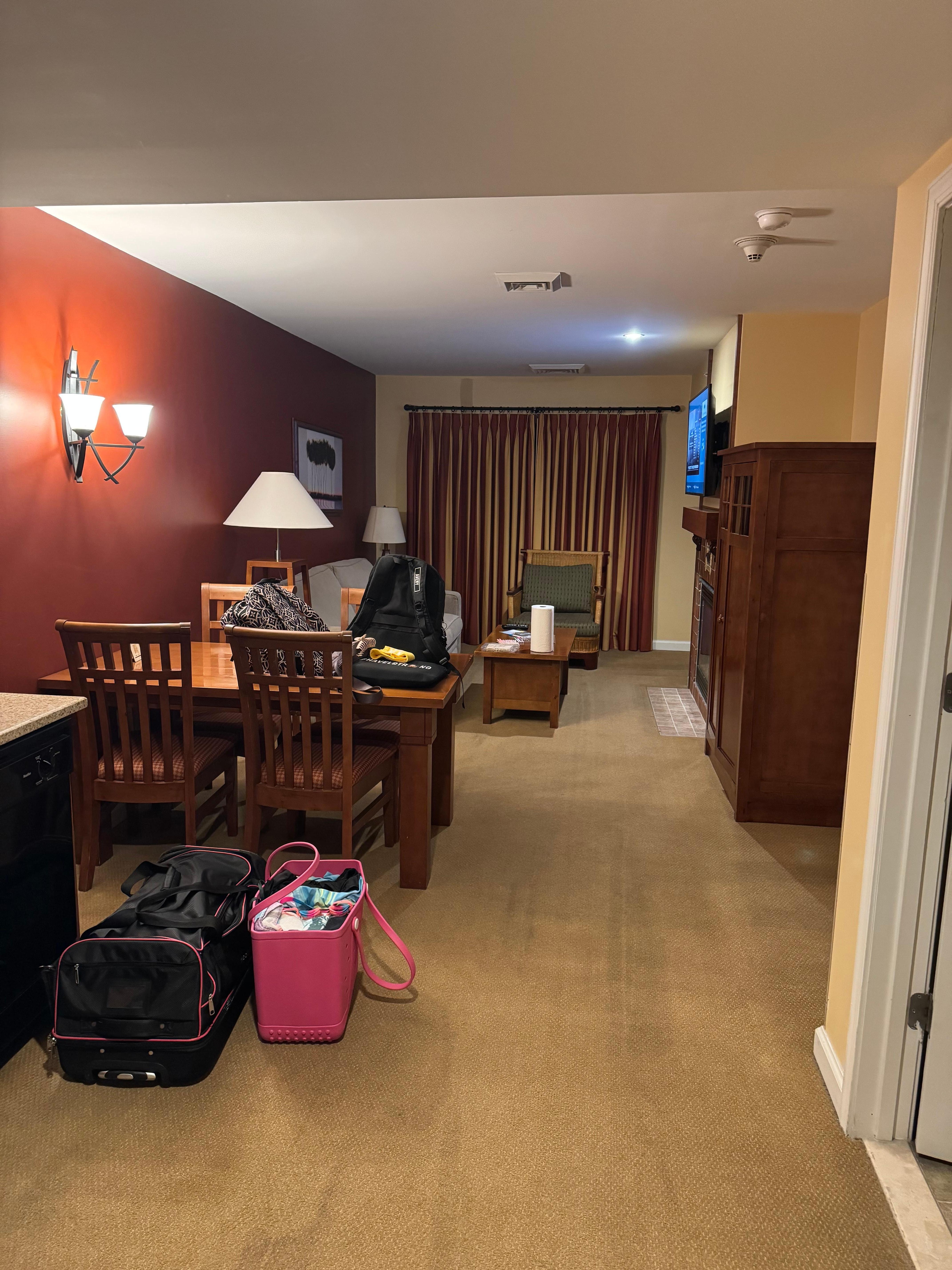 The lines on the floor are stains. 