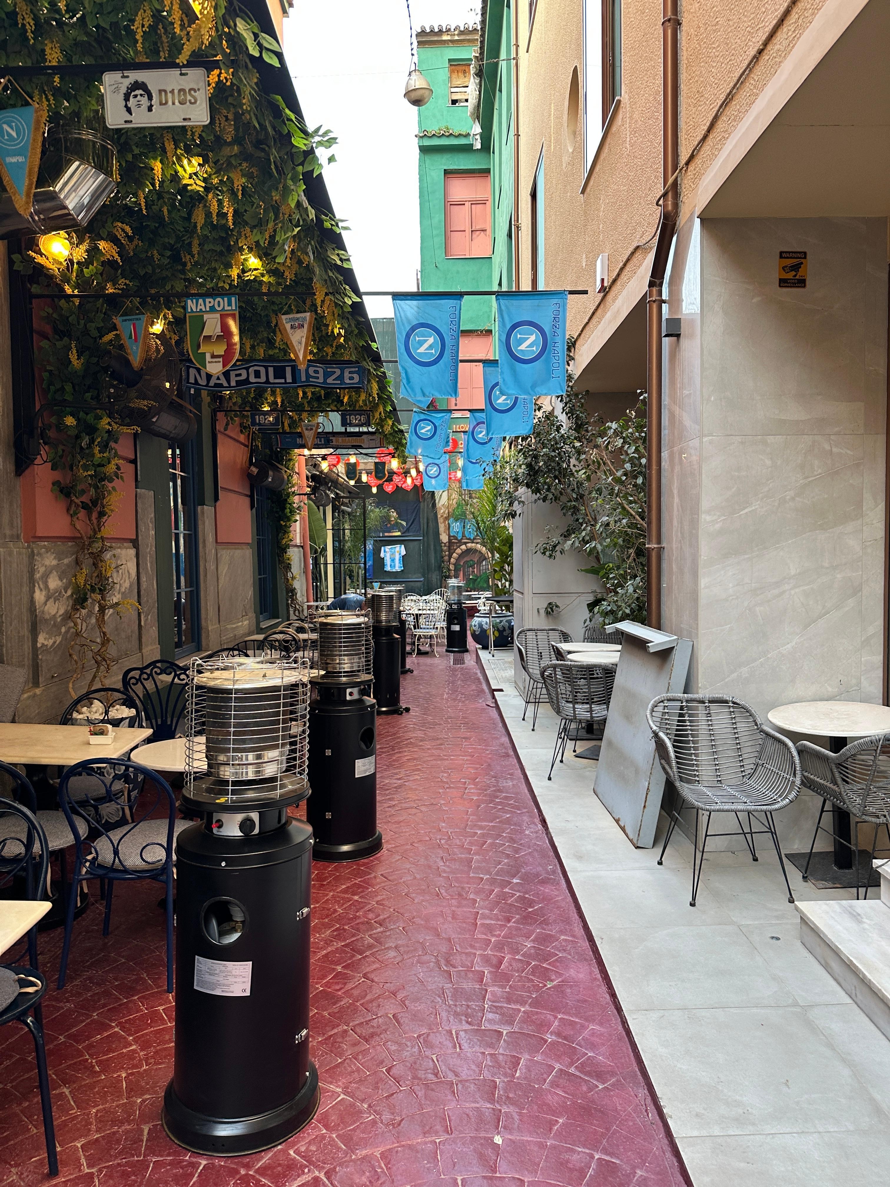 Außenbereich Restaurant