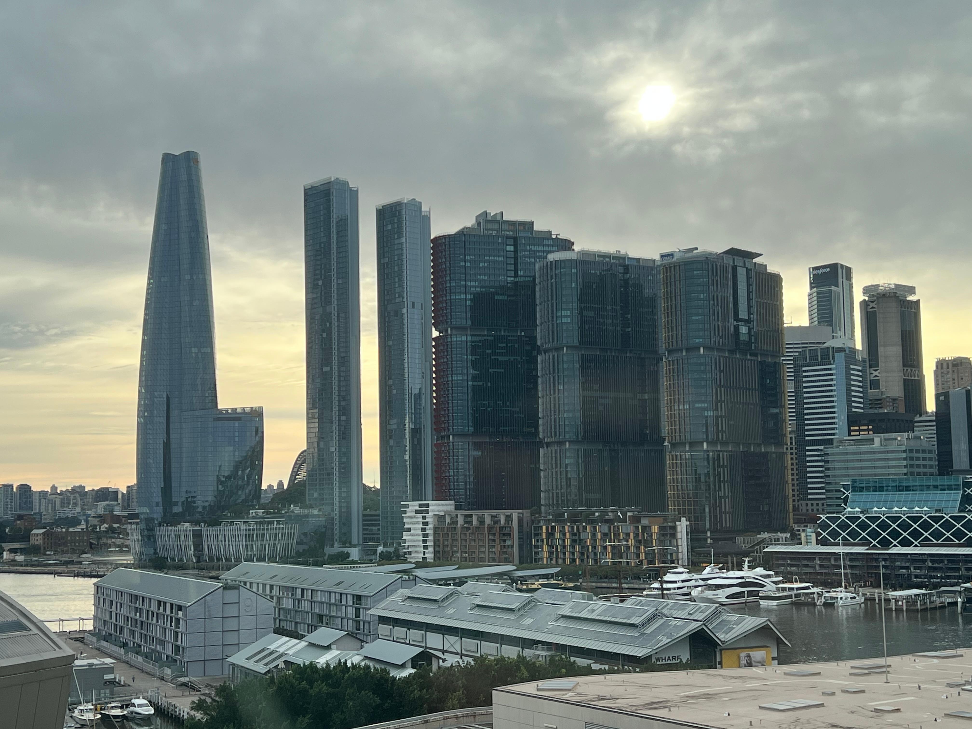 City and harbour view