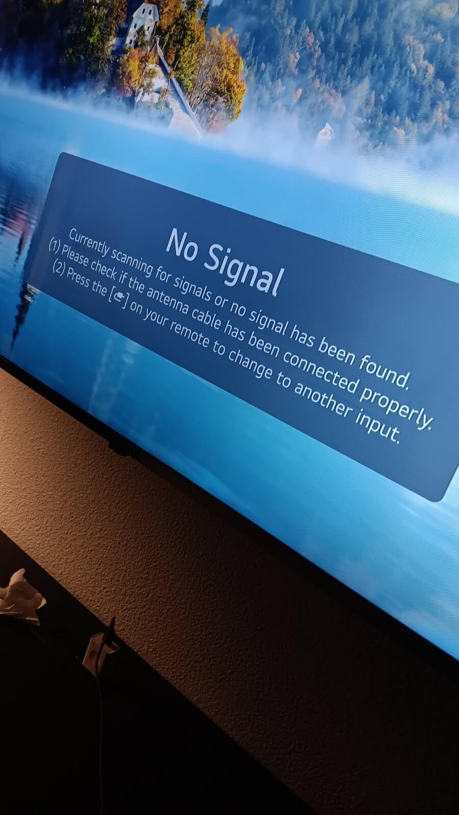 TV not working. No Signal
