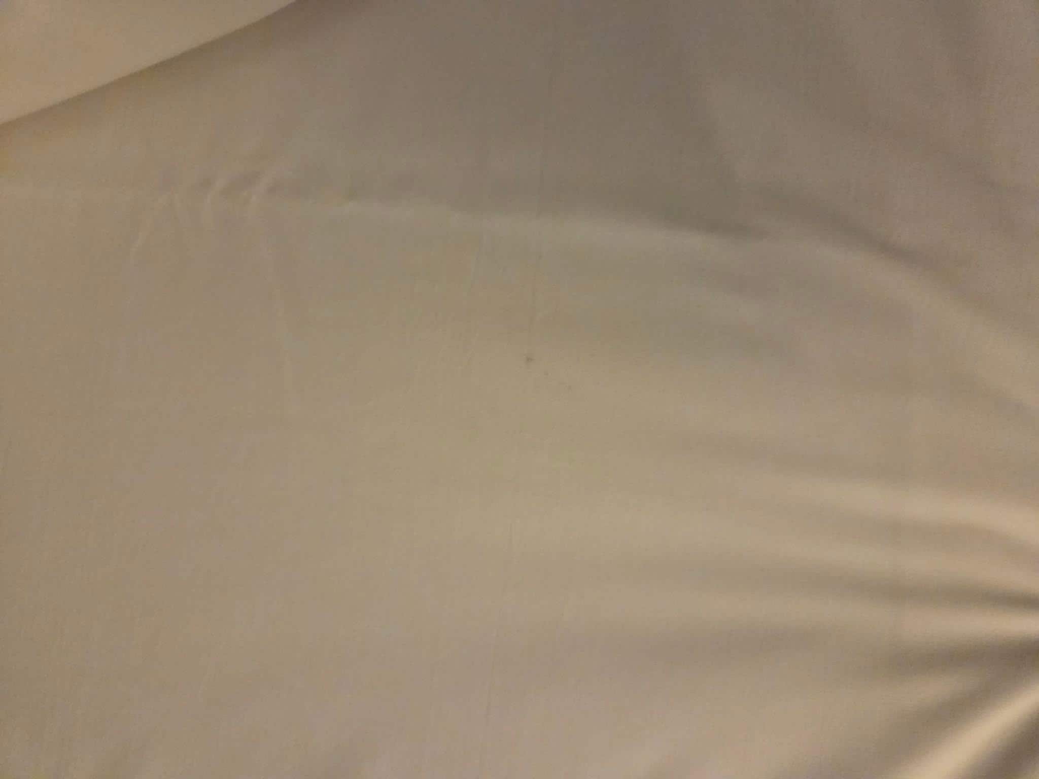 Stains on bed sheet 