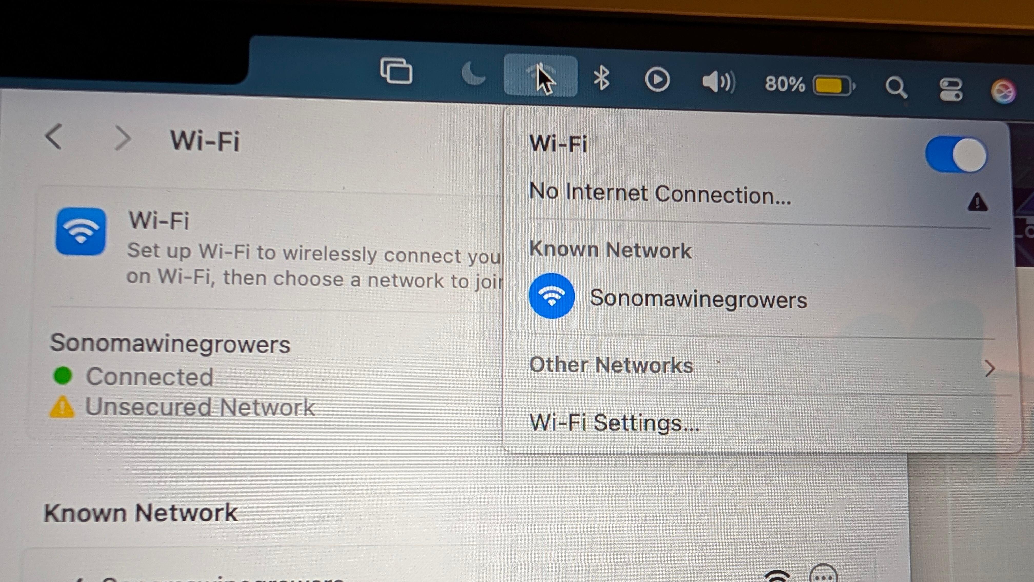 I connect to the network fine but no internet access