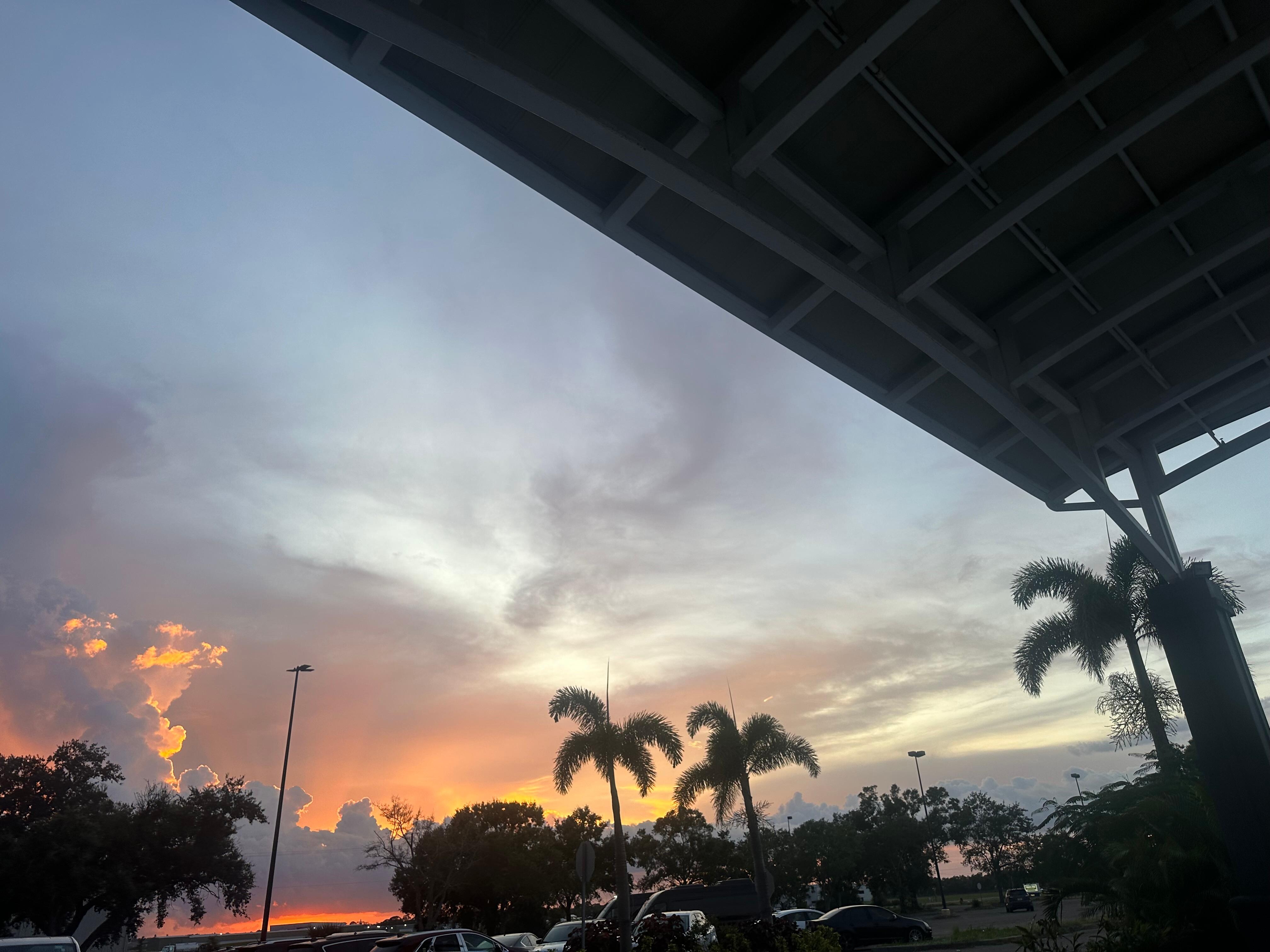 Beautiful view of the sunset! Right outside front door