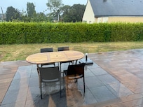 Terrasse mit guten StĂŒhlen